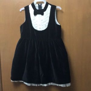 Jars Juku Mini velvet tuxedo dress
